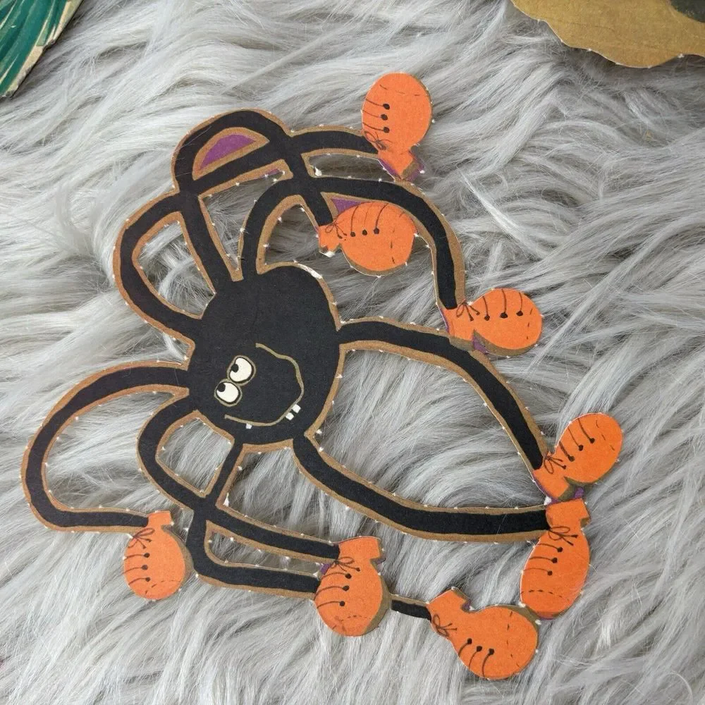 1970's AMERICAN VINTAGE HALLOWEEN‎ LITHOGRAPHED DIE-CUTS, LOT OF 7 - Picture 8 of 9